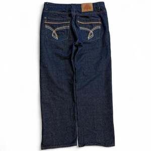 Vintage Fivez Y2K Baggy Loose Dark Wash Denim Jeans 38x32